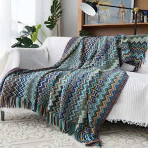 Nordic Knitted Blanket Sofa Throw Blanket Throw Fringed Bed Throw