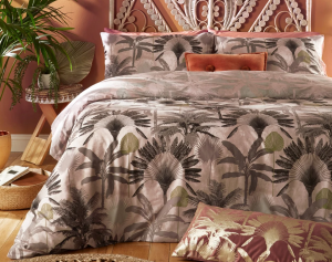 Tropical Palm Leaves Jungle Duvet Cover Set